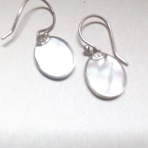 Mother of Pearl Tree of Life Earrings dangle drop - Picture 2 of 2